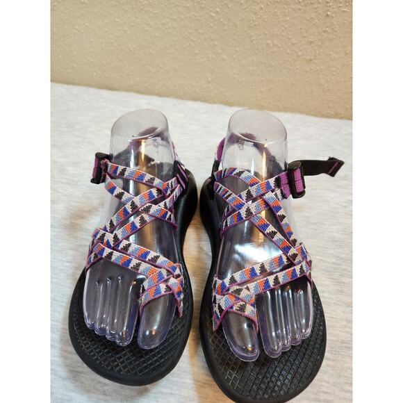 Chaco Women's ZX2 Blue Purple Strapped Slingback EcoTread‎ Sandals Size 6 - Picture 4 of 6